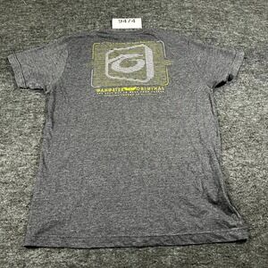 Gangster T Shirt Mens Medium Gray Graphic Print Cotton Crew Neck Casual Outdoor